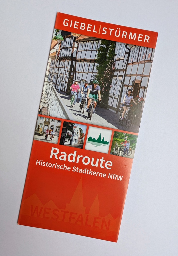 Giebelstürmer- Radroute historische Stadtkerne NRW (Flyer)